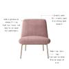 Comfort Office Chair Office Chair Comfortable Velvet Cushion Desk Chair L Shape Computer Chair Iron Frame Executive Chairs Study Managerial Chairs Firm Seat Cushion view 4