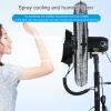 KAMPCO Oscillating Pedestal Spray Fan, Cooling Misting Fans with 40L Water Tank, Floor Standing Industrial Fan, Adjustable Height, Black view 3