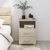 CUMYZO Bedside Cabinet Honey Brown 15.7"x13.8"x24.4" Solid Wood Pine Brown 10.4kg/22.88Ib view 1