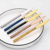 Bamboo Silverware Set Matte Gold Flatware Set 18 10 Food-Grade Stainless Steel Cutlery Set 40 Pieces with Bamboo Handle Home Restaurant Hotel Use Wedding Housewarming Gift Service for 10 view 3