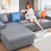 ZIMAGU Waterproof Sofa Cover L Shape PU Leather Sofa Slipcovers Sectional Couch Covers Non Slip Furniture Protector for Living Room-E-2 Seater+4 Seater view 1