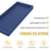 Bathroom Counter Tray,EG-SIPRO High-Grade Thickened Silicone Vanity Tray,Shatterproof Durable Rectangle Tray Soap Dispenser for Countertop,Sapphire Blue,Small+Large (EGTRAY) view 3