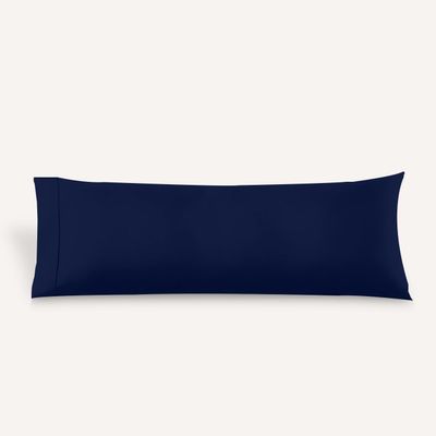 SGI Bedding 600 Thread Count Body Pillow Case 20X54 inch - 100% Egyptian Cotton - Soft, Breathable & Durable Long Body Pillow Cover with Envelope Closure - Navy Blue
