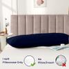 SGI Bedding 600 Thread Count Body Pillow Case 20X54 inch - 100% Egyptian Cotton - Soft, Breathable & Durable Long Body Pillow Cover with Envelope Closure - Navy Blue view 2