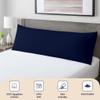 SGI Bedding 600 Thread Count Body Pillow Case 20X54 inch - 100% Egyptian Cotton - Soft, Breathable & Durable Long Body Pillow Cover with Envelope Closure - Navy Blue view 3