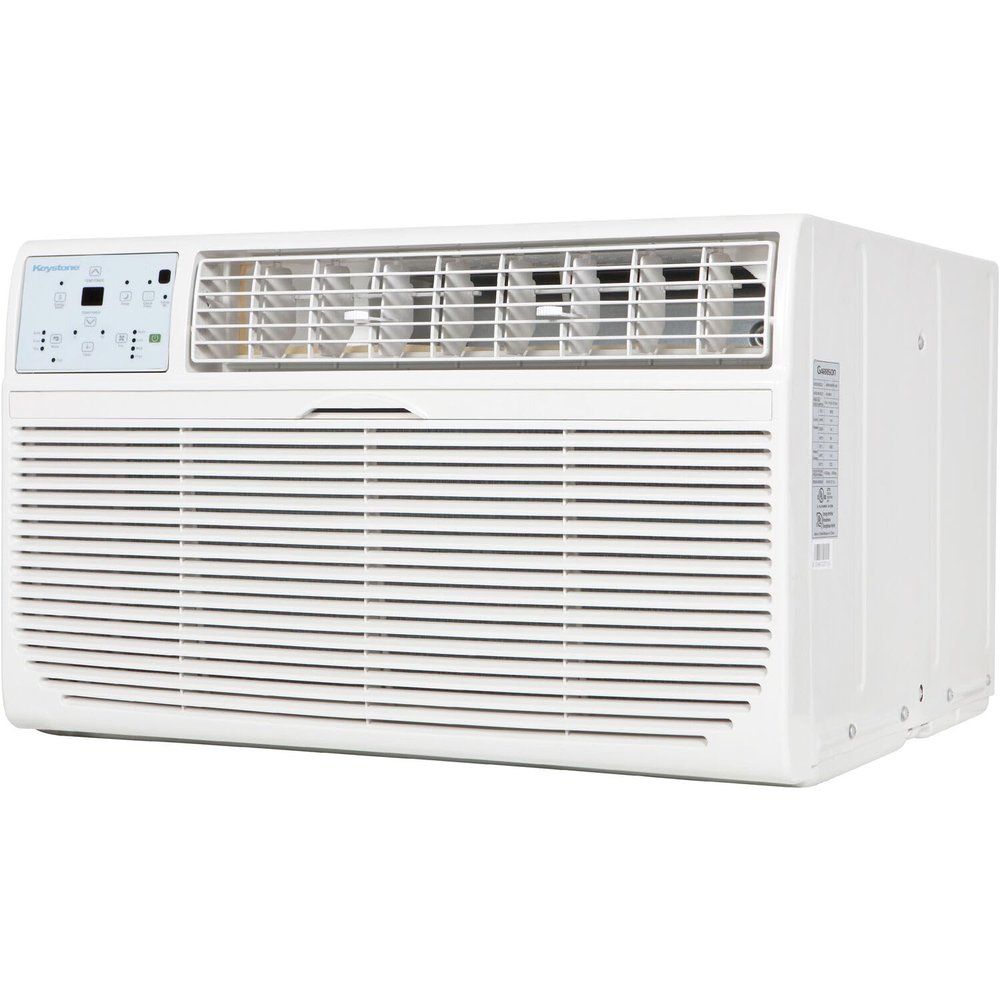 Keystone 12,000 BTU Wall Mounted AC Unit and Dehumidifier, 230V, Wall Unit for Bedroom, Bathroom, Nursery, and Medium Sized Rooms up to 550 Sq.Ft., AC Wall Unit with Remote, Quiet, High Efficiency AC
