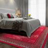 Antep Rugs Alfombras Bordered Modern 4x6 Non-Slip (Non-Skid) Low Pile Rubber Backing Indoor Area Rug (Red, 4' x 5'8") view 2