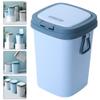 Alipis Retro Trash Can Lid Plastic Narrow Waste Basket for Kitchen Bathroom Office Vintage Style Garbage Bin view 4