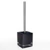 RUTAVM Toilet Brush Resin Toilet Brush with Holder for Bathroom Toilet Bowl BrushToilet Brush Set Stainless Steel Handle White/Black for Bathroom (Size : B) view 1