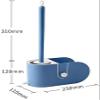 RUTAVM Toilet Brush Toilet Brush with Holder Set Soft TPR Silicone Brush Head Wall-Mounted Toilet Cleaner Storage Box Durable Bathroom Accessories for Bathroom (Color : Pink) view 2
