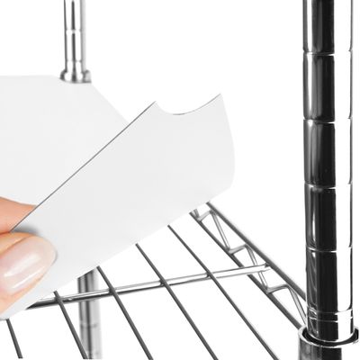DUALSO Wire Shelf Liner Wire Rack Shelf Mat - Thick Wire Shelf Cover - Waterproof Plastic Shelf Liners, Metal Shelf Liner - Easy Use Wire Shelving Cover for Closet (White, 18" X 36" (Set of 4))