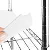 DUALSO Wire Shelf Liner Wire Rack Shelf Mat - Thick Wire Shelf Cover - Waterproof Plastic Shelf Liners, Metal Shelf Liner - Easy Use Wire Shelving Cover for Closet (White, 18" X 36" (Set of 4)) view 1