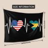 America Bahamian Flag Tapestry Wall Hanging Art Decoration Living Room And Bedroom Hanging 80x60 Inches view 3