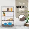 DUALSO Wire Shelf Liner Wire Rack Shelf Mat - Thick Wire Shelf Cover - Waterproof Plastic Shelf Liner, Metal Shelf Liner - Easy Use Wire Shelving Cover for Closet (Brown, 14" X 24" (Set of 3)) view 2