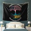 American Grown Bahamian Roots The Bahamas Flag Tapestry Wall Hanging Art Decoration Living Room And Bedroom Hanging 80x60 Inches view 2