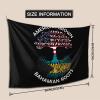 American Grown Bahamian Roots The Bahamas Flag Tapestry Wall Hanging Art Decoration Living Room And Bedroom Hanging 80x60 Inches view 3