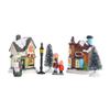Boxwizard LED Lighted Miniature Houses Town Christmas Village Figurines Decoration Set Resin Christmas Village Houses Gift view 4
