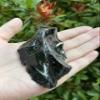 GAF TREASURES Extra Large Black Obsidian Rough Stones, 3-10" Natural Black Obsidian, Raw Black Obsidian Rock (0.3-0.5 lb) view 2