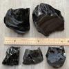 GAF TREASURES Extra Large Black Obsidian Rough Stones, 3-10" Natural Black Obsidian, Raw Black Obsidian Rock (0.3-0.5 lb) view 4