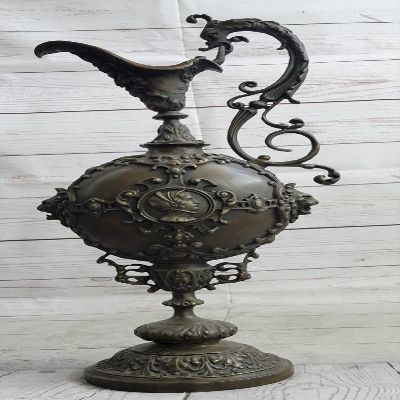 French Large Bronze Abstract Modern Griffin Hot Cast Signed Milo Statue Figure Decorative Artwork Sale Gift by Think Bronze