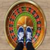 Rugendary Casino Roulette Rug Round Carpet Game Room Decor Washable Nonslip Modern Accent Rug Funky Retro Style Floor Mat Bedroom Living Dorm Flat Surface 2.6x2.6 ft view 2