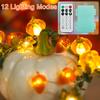 BOHON Thanksgiving Decoration 30 LEDs Acorn 3D Pumpkin Leaf String Lights view 2