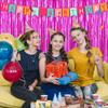 Crosize 3 Pack 3.3 x 9.9 ft Hot Pink Foil Fringe Backdrop Curtains, Streamer Backdrop Curtains, Streamers Birthday Party Decorations, Tinsel Curtains for Parties, Photo Booth Backdrops view 4