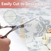RAY STAR Shelf Liner, 18 Inch x 8 Feet Non Adhesive Silver Floral Cabinet Liner for Pantry Drawer Vanity, Strong Grip Non Slip Waterproof, Shelf Liners for Kitchen Cabinets Cupboard view 4
