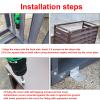 Air conditioner covers, Water-Resistant Anti-Hail Windproof ,fence to hide air conditioner, Anti-Theft Sturdy Aluminum AC Covers, Noise Reduction, Applicable to air conditioner outdoor unit ( Color : view 3