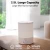 YOGIN Humidifiers for Bedroom Large room,Top fill 2.5L Ultrasonic cool mist Humidifiers for Baby Nursery and Plants,Up to 24 Hours, 24db Quiet,Night Light, Auto Shut Off, Easy Clean Humidifier view 2