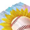 KURISOE Baseball Ball Shower Curtain Sunflower Flower, 72x72 Inchs Bath Curtain for Bathroom Decor, Washable Cloth with Hooks view 4