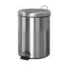 DYPASA Garbage Can 5L Household Garbage Can Mirror Stainless Steel Foot Pedal with Lid Flip Lid Round Waste Basket for Kitchen Living Room Bathroom Trash Bin view 1
