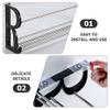 Cabilock Bathroom Slipper -mounted Slipper Organizer No Drilling Required Space-saving Design for Shoes High Heels and Sandals Moisture-resistant Storage for Home Use view 3