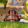Insulated Lunch Bag Women Men Ball Sport Basketball Texture Large Reusable Lunch Box Leakproof Lunch Tote Bag Cooler Bag with Adjustable Shoulder Strap Travel Picnic Work Beach view 2