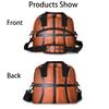 Insulated Lunch Bag Women Men Ball Sport Basketball Texture Large Reusable Lunch Box Leakproof Lunch Tote Bag Cooler Bag with Adjustable Shoulder Strap Travel Picnic Work Beach view 3