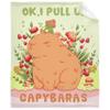 Capybara Blanket,Lightweight Flannel Fleece Love Capybara Throw Blanket Gifts for Girl All Season,Blanket for Bed/Couch/Sofa 90"x120" for Whole Family view 1