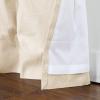 TWOPAGES Sand Beige Light Filtering Drapes Pinch Pleat Curtains for Living Room Sliding Glass, Heavyweight Curtains Breathable Linen Cotton Blend Drapes (52W x 90L Inches, Set of 2) view 4