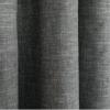 TWOPAGES Pinch Pleat Drape Premium Linen Cotton Curtain Window Treatment for Living Room Dining Room, Light Filtering Drape Airy Curtain (Dark Gray, 100W x 96L Inches, 1 Panel) view 3