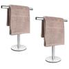 Bathroom Hand Towel Holder StandT-Shape Hand Towel Holder Stand SUS304 Stainless Steel for BathroomKitchen or Vanity Countertop(2Pack) view 1
