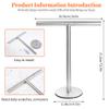 Bathroom Hand Towel Holder StandT-Shape Hand Towel Holder Stand SUS304 Stainless Steel for BathroomKitchen or Vanity Countertop(2Pack) view 3