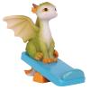 KEEPKAP Mini Dragon Figurine, Resin Home Decor, Cute Ornaments, Lucky Animal Garden Statue for Micro Landscape view 1