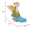 KEEPKAP Mini Dragon Figurine, Resin Home Decor, Cute Ornaments, Lucky Animal Garden Statue for Micro Landscape view 2