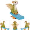 KEEPKAP Mini Dragon Figurine, Resin Home Decor, Cute Ornaments, Lucky Animal Garden Statue for Micro Landscape view 4