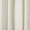 TWOPAGES Pinch Pleat Drape Premium Linen Cotton Curtain Window Treatment for Living Room Dining Room, Light Filtering Drape Airy Curtain (Off White, 100W x 96L Inches, 1 Panel) view 3