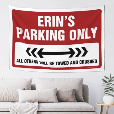 CakJuice Tapestry for Walls Erin'S Parking Only Tapestry Bar Decor for Home Asthetic Room Decore (Size : 100X150CM)