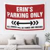 CakJuice Tapestry for Walls Erin'S Parking Only Tapestry Bar Decor for Home Asthetic Room Decore (Size : 100X150CM) view 1
