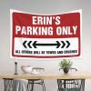 CakJuice Tapestry for Walls Erin'S Parking Only Tapestry Bar Decor for Home Asthetic Room Decore (Size : 100X150CM) view 3