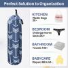 TOGETRUE Plastic Bag Holder, Wall Mount Large Grocery Bag Holder for Plastic Bags Storage, Lightweight Shopping Bags Carrier Dispensers with Hanging Loop for Farmhouse Home Kitchen Decor (Navy Blue) view 4