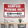 CakJuice Tapestry for Walls Rampage Parking Only Tapestry Bar Decor for Home Asthetic Room Decore (Size : 75X100CM) view 3