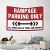 CakJuice Tapestry for Walls Rampage Parking Only Tapestry Bar Decor for Home Asthetic Room Decore (Size : 75X100CM) view 4